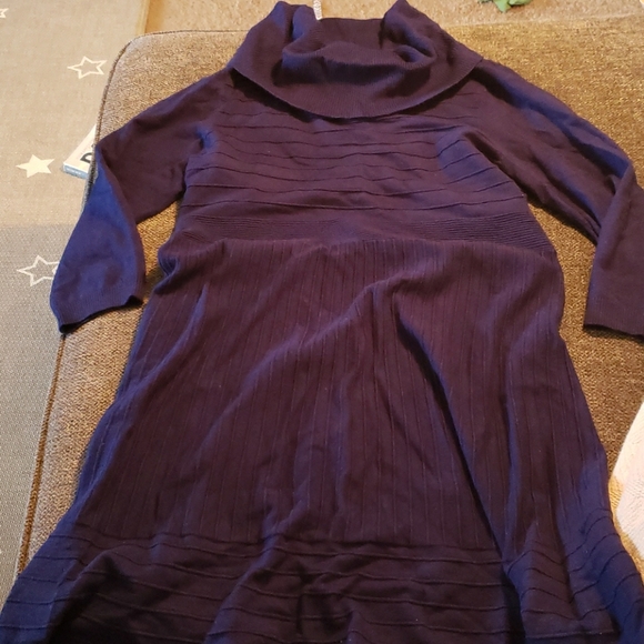 INC International Concepts Dresses & Skirts - Blue cow neck dress